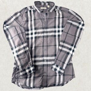 Authentic Burberry Brit Men’s Shirt – Size M, Iconic Check, 100% Cotton